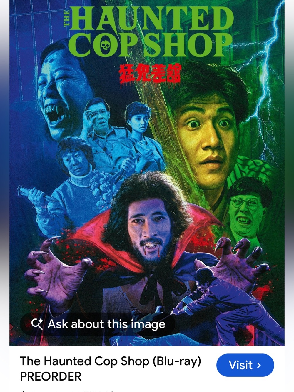 #3421**The Haunted Cop Shop (Blu-ray) - Green Cover